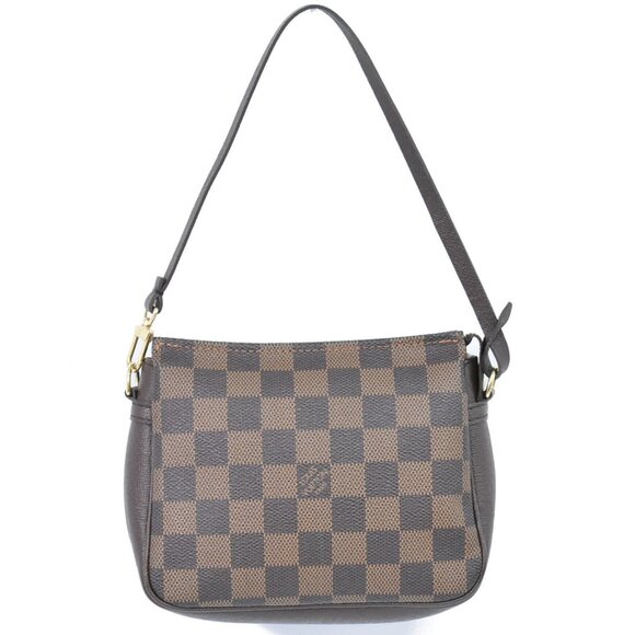 Louis Vuitton Trousse Makeup N51982 Damier Ebene Canvas Handbag Pouch Brown